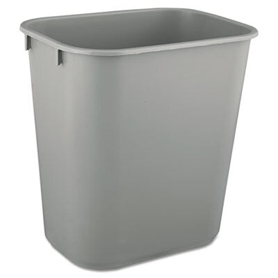 8828-GY 28 Qt Office Wastebasket Gray 14.38