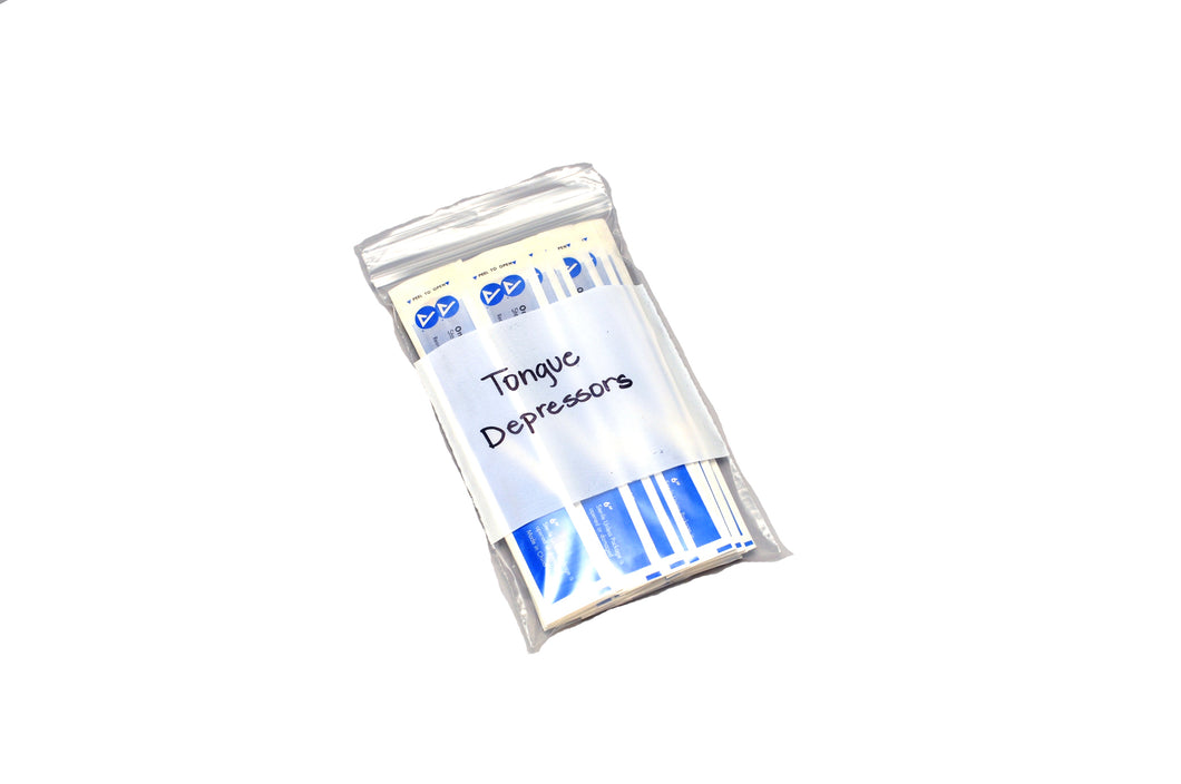 2 x 2 Clear Line Single Track Seal Top Bag With Write-On Block-Clear .002 1000/Case