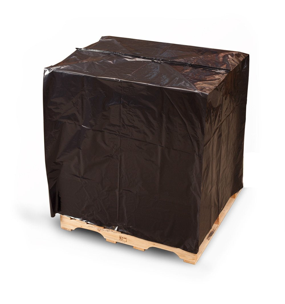 51 x 49 x 85 Pallet Cover with UVI Additive-Black .003 50/Roll