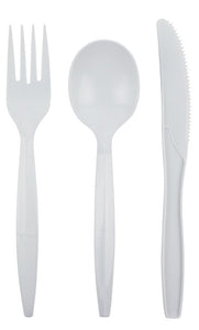 X-Hvy 7-1/8 Inch White Plastic Spoon PS 1000/Case