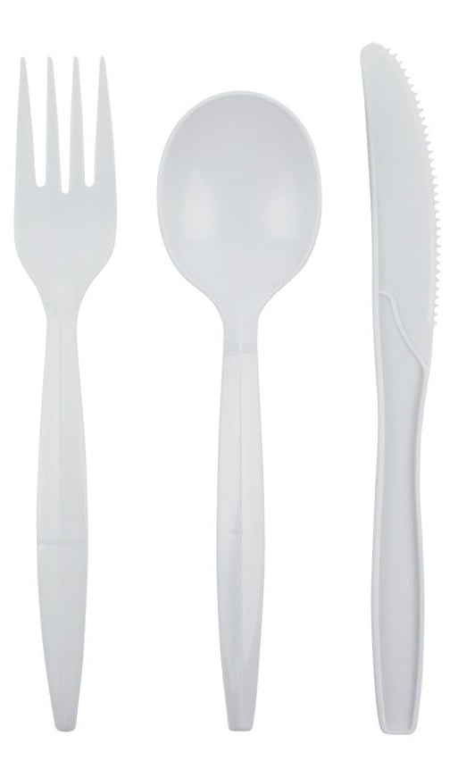 X-Hvy 7-1/8 Inch White Plastic Fork PS 1000/Case
