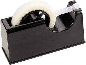 Black Cello Table Top Tape Dispenser For 1" Or 3" Core, Up to 2.625" Wide Tape