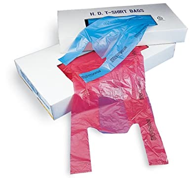 12 x 8 x 24 Plastronic High Density T-Shirt Bag-Magenta .00065 1000/Case