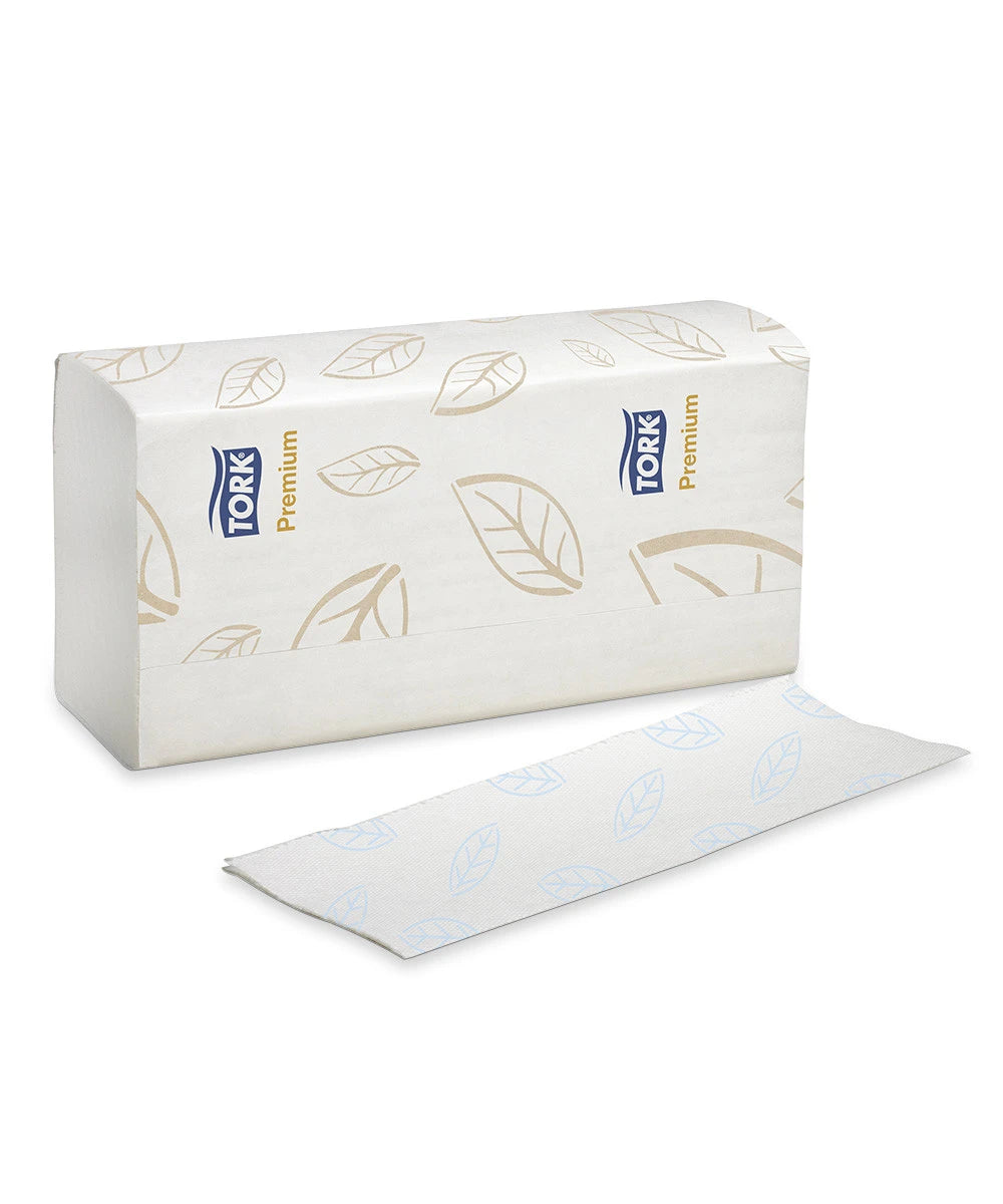 MB576 Tork Premium Soft Multifold Hand Towel, 3-Panel 10.1 x 10.875  White 16/135 case 54Case/Pallet