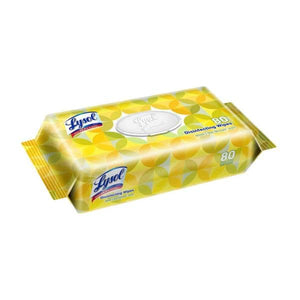 **Discontinued Lysol Disinfecting Wipes Flatpacks, 6.75 x 8.5 Lemon and Lime Blossom 80 Wipes/Flat Pack 6 Packs/Case