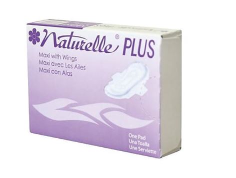 #4 Naturelle (Stayfree) Maxi Sanitary Pad W/Wings  250/Case