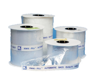 3 x 6 Standard Kwik Fill Automatic Bag On a Roll-Clear .0014 2500/Roll