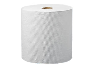 Optima 80779 8" x 1000' White 100% Recycled Roll Towel  6/case (60Case/Pallet)