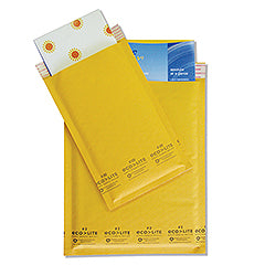 ELSS5 #5 10-1/2 x 16 Ecolite Golden Kraft Bubble Mailer Self Seal 100/Case