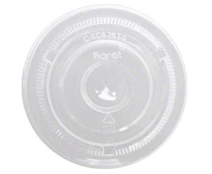 CKC626TS 12-24 oz PET Flat Slotted Lids (fits 12-24 oz Clear Cups)  1M/case