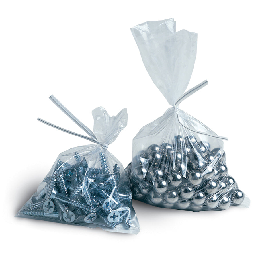 22 x 24 TUF-R Standard Linear Low Density Flat Poly Bag-Clear .001 500/Case