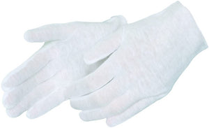 1202-JM Medium String Knit Gloves Blue Stitch 30 Dozen/Case