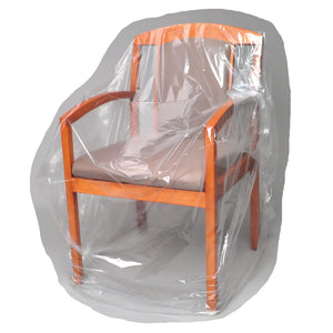 82" x 56" 1.5mil Clear Chair Cover 100/Roll